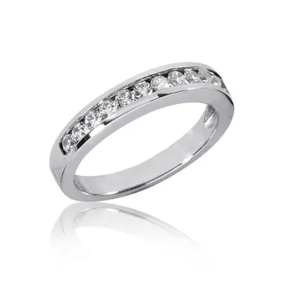 Classic Channel 0.40 ct Diamond Bridal Band - view 1 of 2
