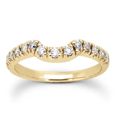 Curved Matching Band 0.28 ct. tw. for Diamond Bridal Ring - view 2 of 3