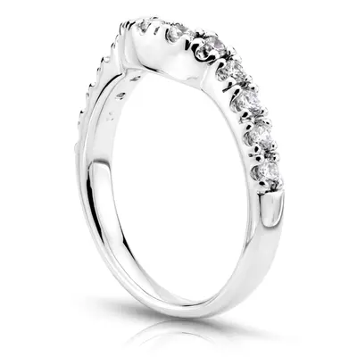 18K white gold Matching band With 0.33 ct. tw. for Diamond Bridal Ring - alternate view 6 thumbnail