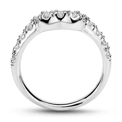 18K white gold Matching band With 0.33 ct. tw. for Diamond Bridal Ring - alternate view 3 thumbnail