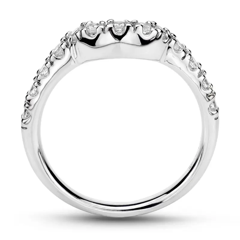 18K white gold Matching band With 0.33 ct. tw. for Diamond Bridal Ring - alternate view 3