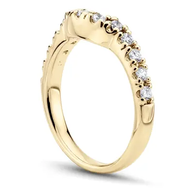 18K white gold Matching band With 0.33 ct. tw. for Diamond Bridal Ring - alternate view 4 thumbnail