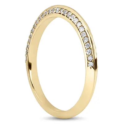 Sleek Prong-Set Diamond Matching Band (1/4 ct. tw.) alternate view