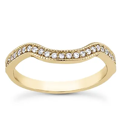 14K white gold Minimal Diamond Matching Band ( 0.18 ct. tw ) - alternate view 5 thumbnail