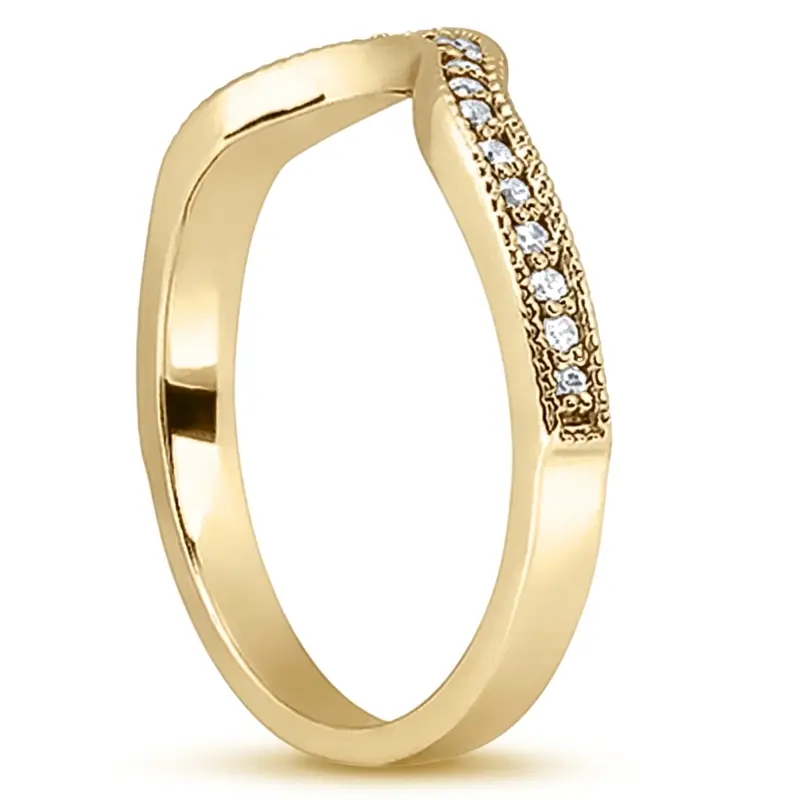 14K white gold Minimal Diamond Matching Band ( 0.18 ct. tw ) - alternate view 6