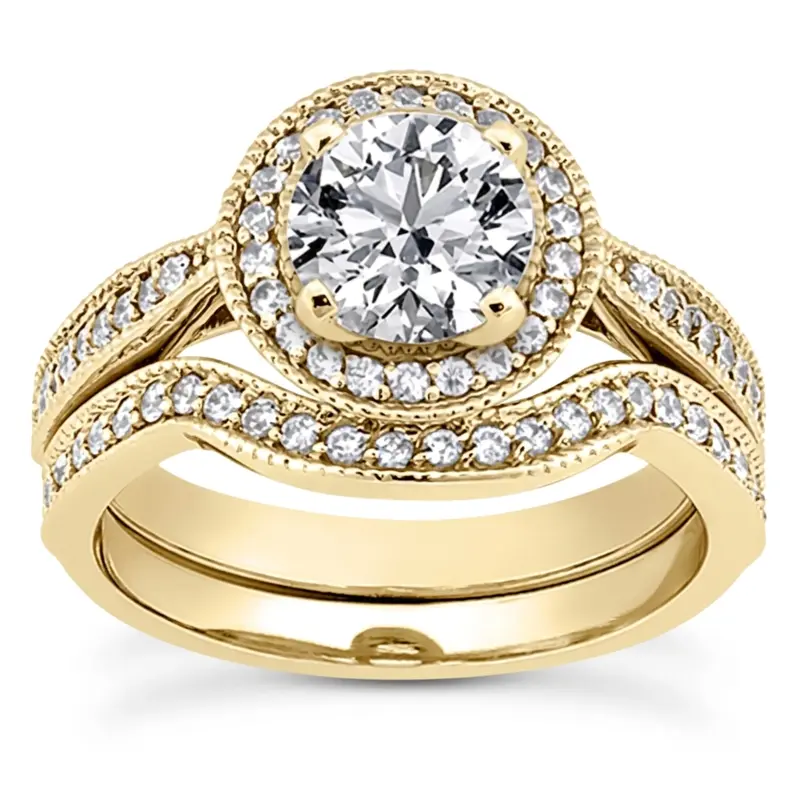 14K white gold Minimal Diamond Matching Band ( 0.18 ct. tw ) - alternate view 2