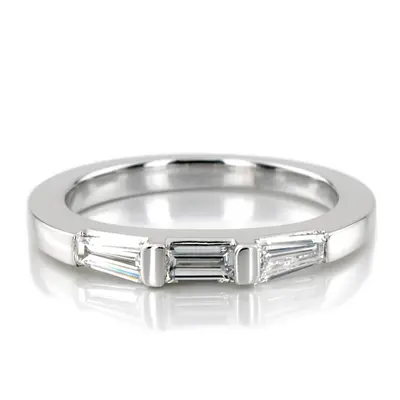 Straight Baguette Three Stone Diamond Bridal Ring (0.44 ct. tw.)