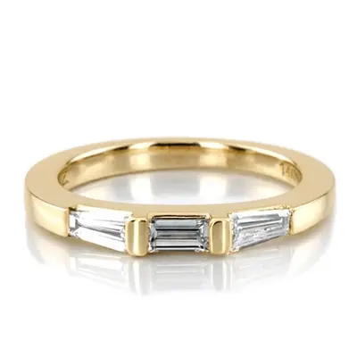 Straight Baguette Three Stone Diamond Bridal Ring (0.44 ct. tw.) alternate view