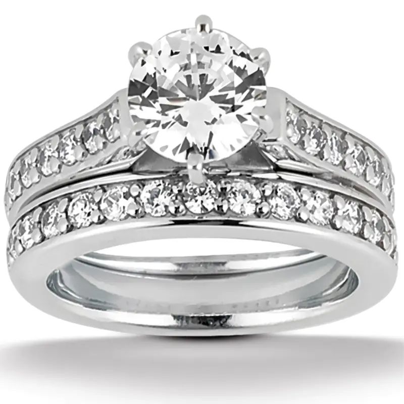 platinum 0.30 ct. Diamond Bridal Ring 2 - alternate view 4