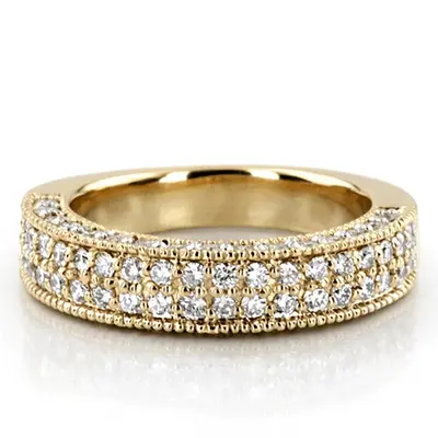 Fancy Double Row Diamond Wedding Ring (1.05 ct. tw.) alternate view
