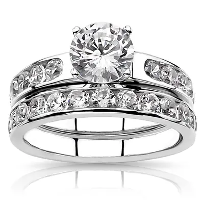 18K white gold Channel Set Diamond Anniversary Band (0.75ct. tw.) - alternate view 5 thumbnail
