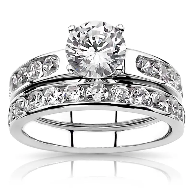 18K white gold Channel Set Diamond Anniversary Band (0.75ct. tw.) - alternate view 5