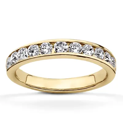 18K white gold Channel Set Diamond Anniversary Band (0.75ct. tw.) - alternate view 3 thumbnail