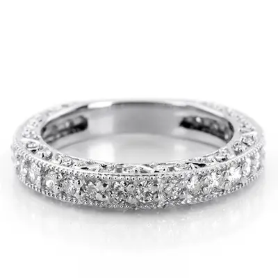 Filigree Scroll Work Diamond Anniversary Wedding Band (1.00 ct. tw.) - view 1 of 8