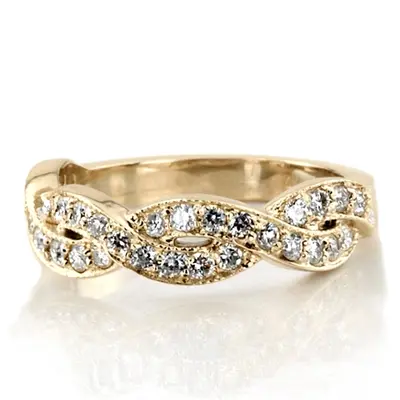 Infinity Twist Diamond Anniversary Band (1/2 ct. tw.) alternate view