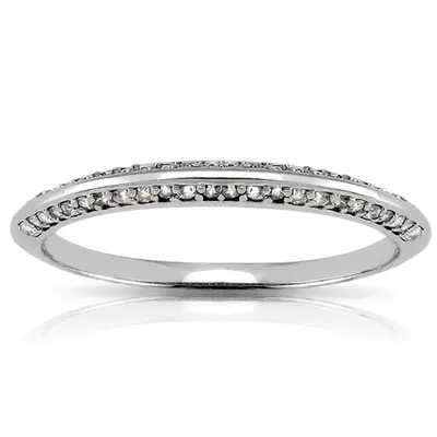 14K white gold 0.27 ct. Diamond Bridal Ring 1 - alternate view 6 thumbnail
