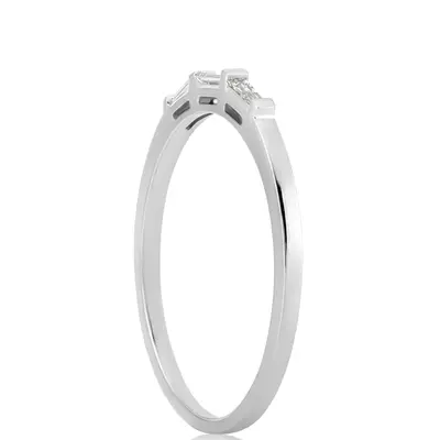 18K white gold 0.18 ct. Diamond Bridal Ring 3 - alternate view 3 thumbnail