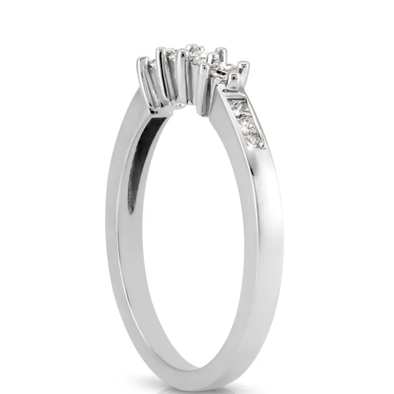 18K white gold 0.20 ct. tw. Diamond Bridal Ring 2 - alternate view 3