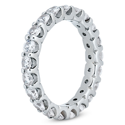 1.90 ct. Round Cut Diamond Eternity Wedding Band - view 2