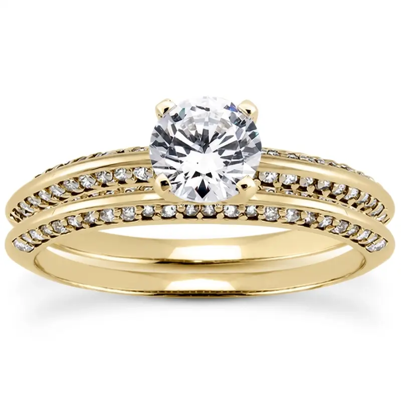 14K white gold 0.27 ct. Diamond Bridal Ring 1 - alternate view 3