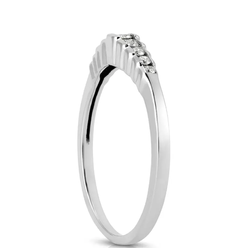 18K white gold 0.13 ct. Diamond Bridal Ring 1 - alternate view 6