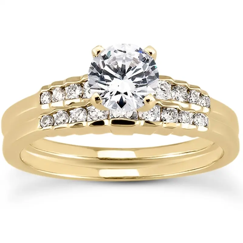 18K white gold 0.13 ct. Diamond Bridal Ring 1 - alternate view 4