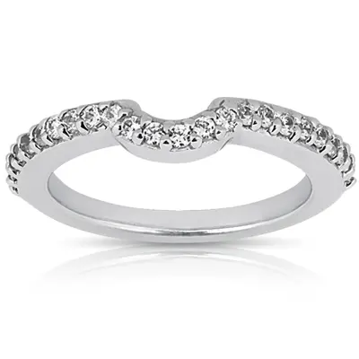 Round Cut Prong Set Diamond Wedding Band (0.24 ct. tw.)