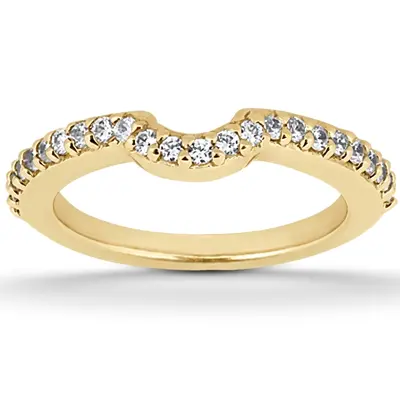 Round Cut Prong Set Diamond Wedding Band (0.24 ct. tw.) alternate view