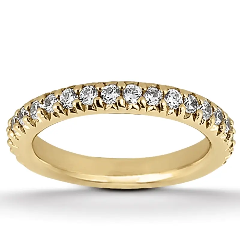 14K white gold Round Cut Prong Set Diamond Bridal Ring (0.60 ct. tw.) - alternate view 2