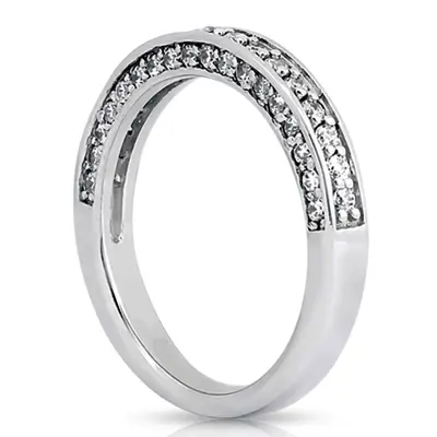 14K white gold Round Cut Prong Set Diamond Bridal Ring (0.62 ct. tw.) - alternate view 3 thumbnail