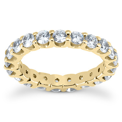1.90 ct. Round Cut Diamond Eternity Wedding Band - view 3
