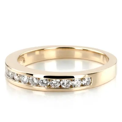 18K white gold Timeless Channel Set Diamond Wedding Ring (3/8 ct. tw.) - alternate view 3 thumbnail