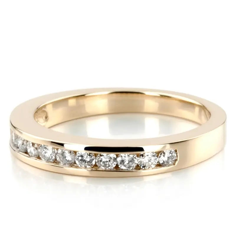 18K white gold Timeless Channel Set Diamond Wedding Ring (3/8 ct. tw.) - alternate view 3