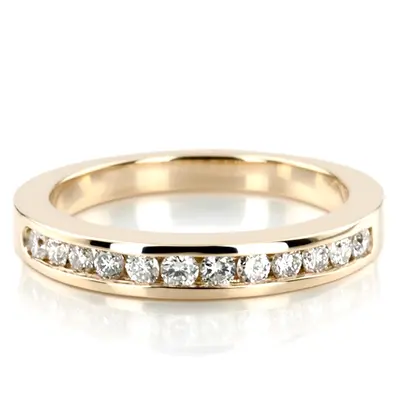 18K white gold Timeless Channel Set Diamond Wedding Ring (3/8 ct. tw.) - alternate view 4 thumbnail