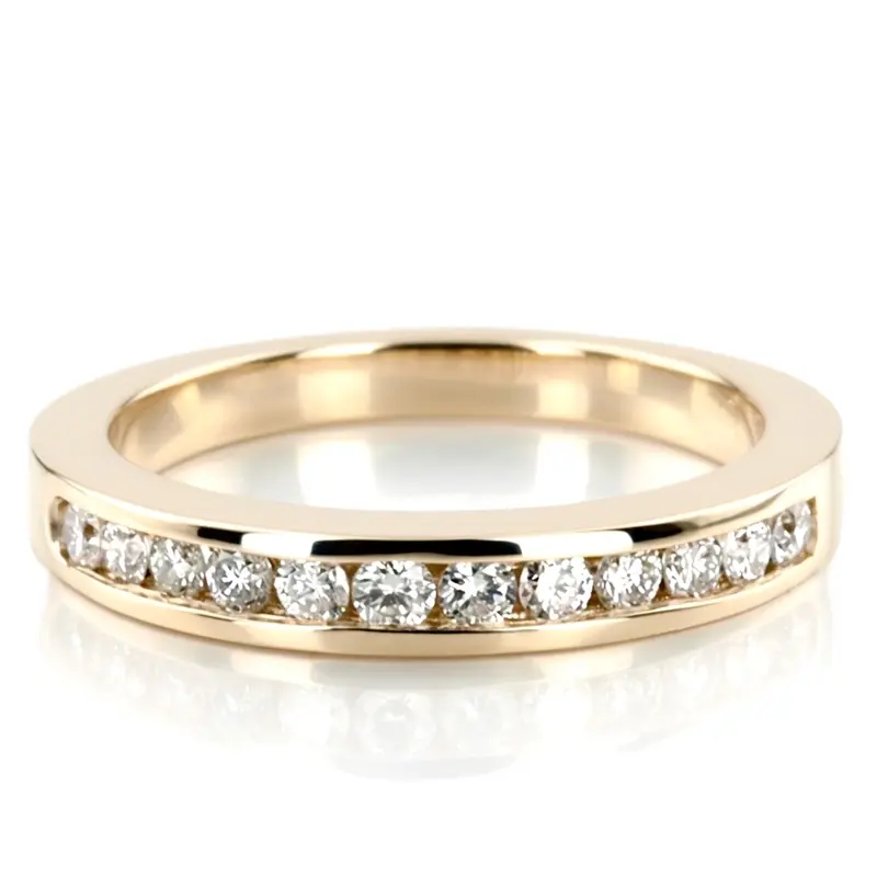 18K white gold Timeless Channel Set Diamond Wedding Ring (3/8 ct. tw.) - alternate view 4