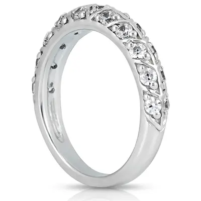 0.63 ct. Round Cut Fancy  Diamond Bridal Ring