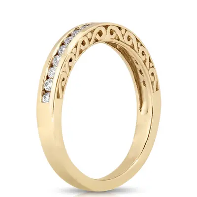 0.34 ct. Channel Set Antique Diamond Wedding Band - view 1 of 7
