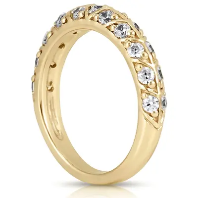 0.63 ct. Round Cut Fancy  Diamond Bridal Ring alternate view