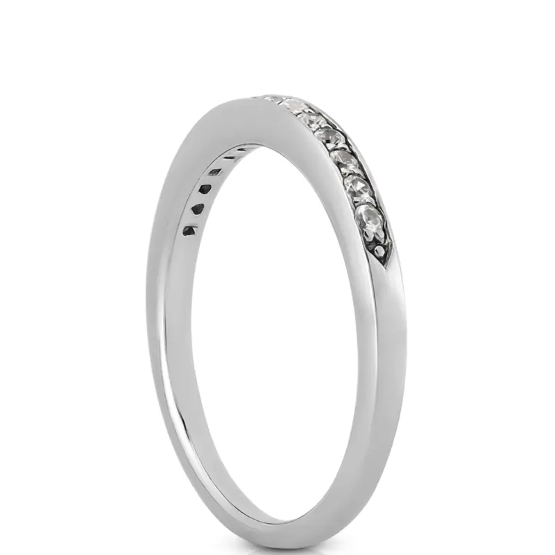 18K white gold 0.14 ct. Diamond Bridal Ring - alternate view 6
