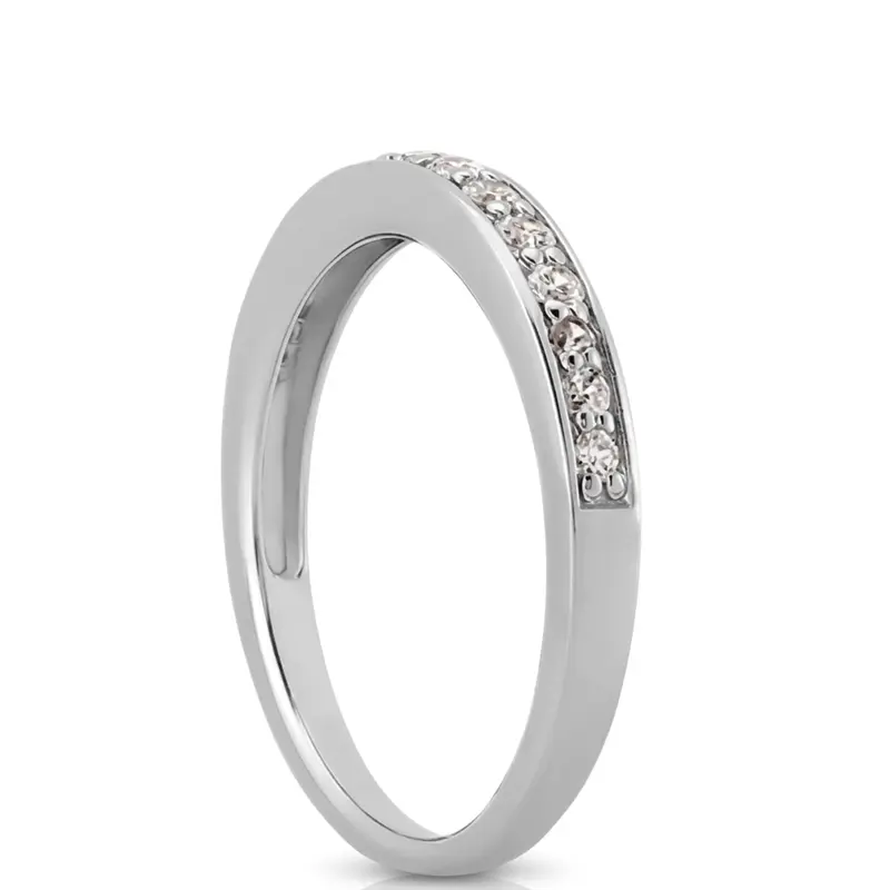 18K white gold 0.28 ct. Diamond Bridal Ring - alternate view 4