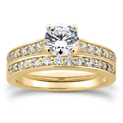 18K white gold 0.28 ct. Diamond Bridal Ring - alternate view 6 thumbnail