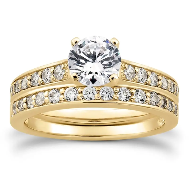 18K white gold 0.28 ct. Diamond Bridal Ring - alternate view 6