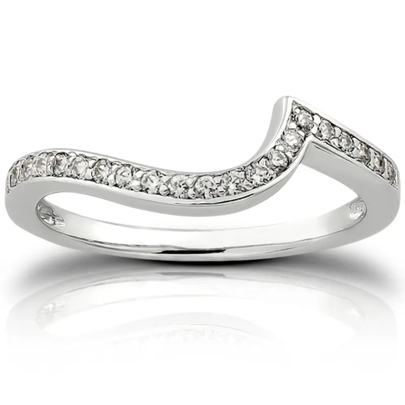 18K white gold 0.21 ct. Diamond Bridal Ring 1 - main view