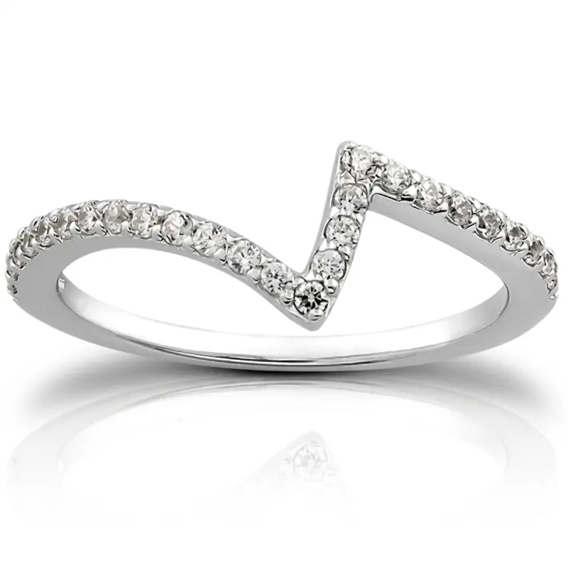 18K white gold 0.26 ct. Diamond Bridal Ring - main view