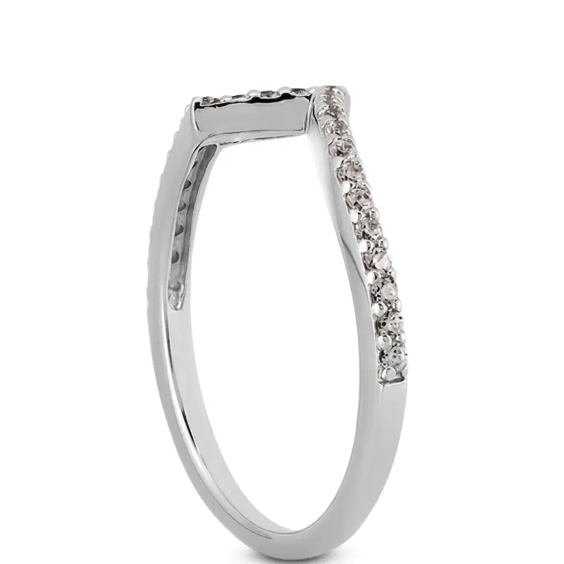 18K white gold 0.26 ct. Diamond Bridal Ring - alternate view 6