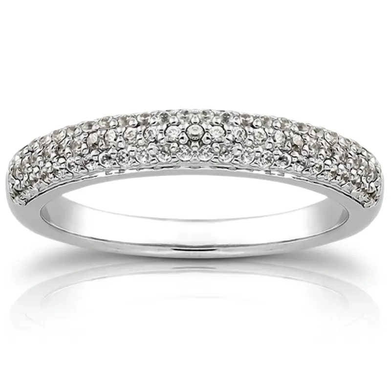 18K white gold 0.41 ct. Diamond Bridal Ring - alternate view 2
