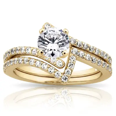 18K white gold 0.26 ct. Diamond Bridal Ring - alternate view 4 thumbnail