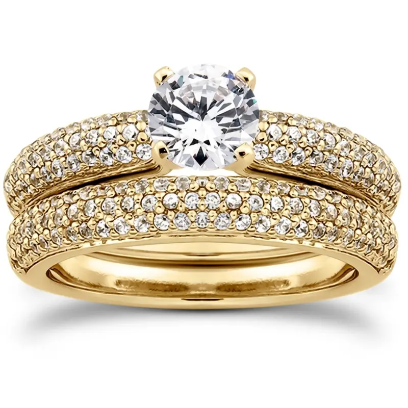 18K white gold 0.41 ct. Diamond Bridal Ring - alternate view 4