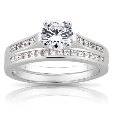 18K white gold 0.20 ct. tw. Diamond Bridal Ring - alternate view 4 thumbnail