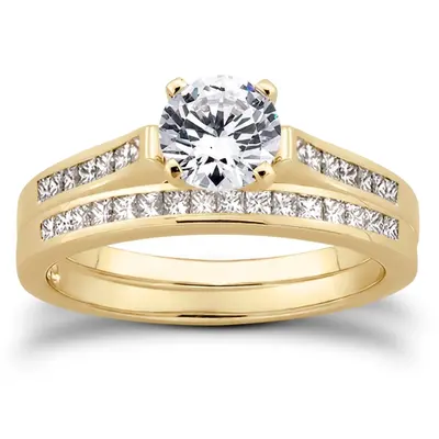18K white gold 0.20 ct. tw. Diamond Bridal Ring - alternate view 5 thumbnail